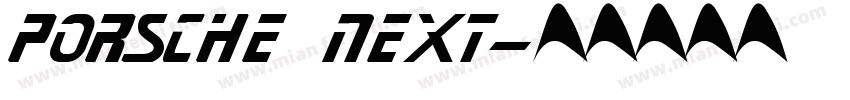 porsche next字体转换